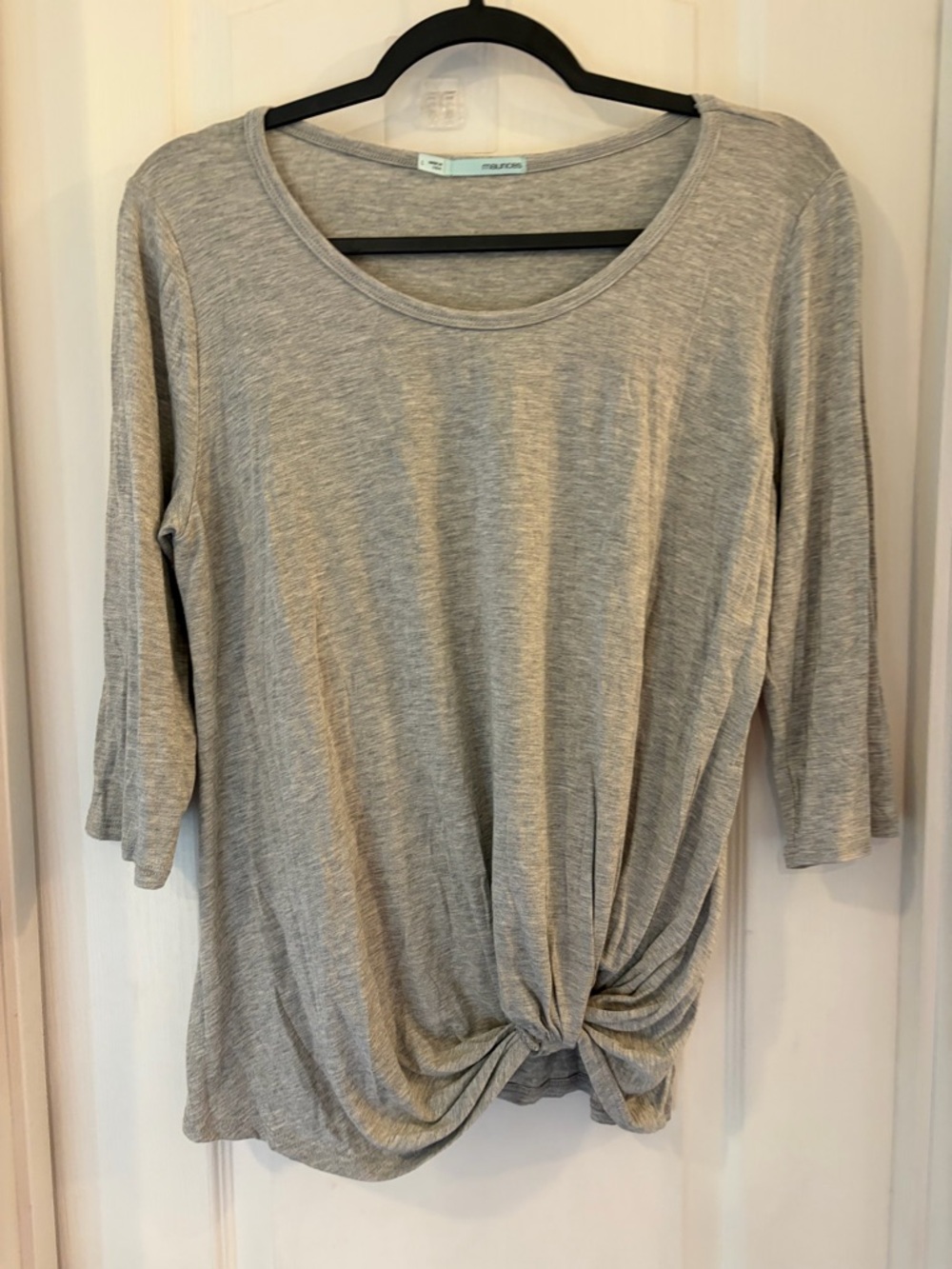 Maurice’s Gray Twist-Front Women's Top